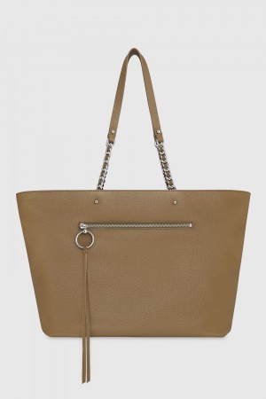 Rebecca Minkoff Top Zip Chain Tote Donna Borse Tote Surplus | YBNQZ-4968