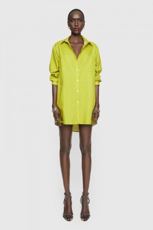 Rebecca Minkoff Tori Dress Donna Vestito Verdi | PWHID-0956