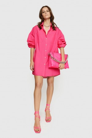 Rebecca Minkoff Tori Dress Donna Vestito Rosa | GRJXF-1432