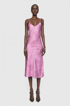 Rebecca Minkoff Verona Slip dress Donna Vestito Corallo | MVBGH-8219