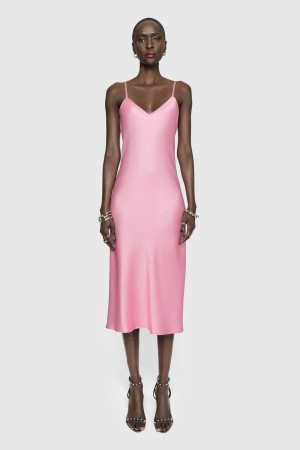 Rebecca Minkoff Verona Slip dress Donna Vestito Corallo | JSEGP-7843