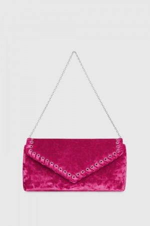 Rebecca Minkoff Whip Clutch Donna Piccola Pelletteria Rosa | KJRGS-0458
