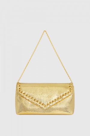 Rebecca Minkoff Whip Clutch Donna Piccola Pelletteria Oro | XJPHM-4952